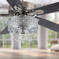 Copper Grove Cagua 52 Inch Crystal Led Chandelier Ceiling Fan