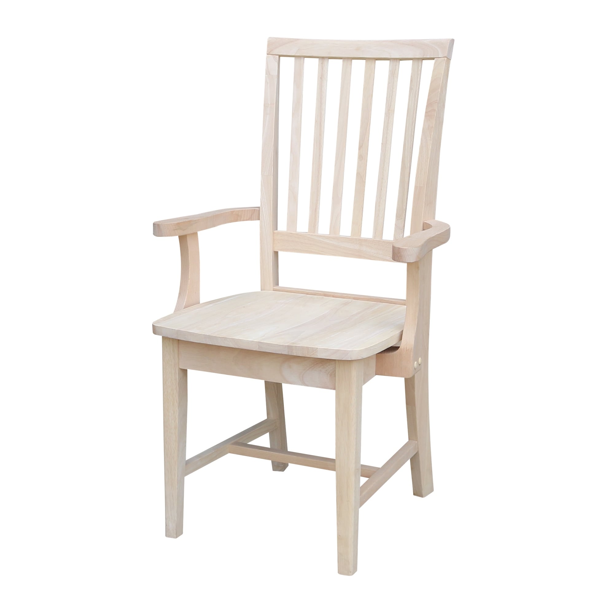 Copper Grove Ruellia Ready To Finish Parawood Side Chair With Arms N A