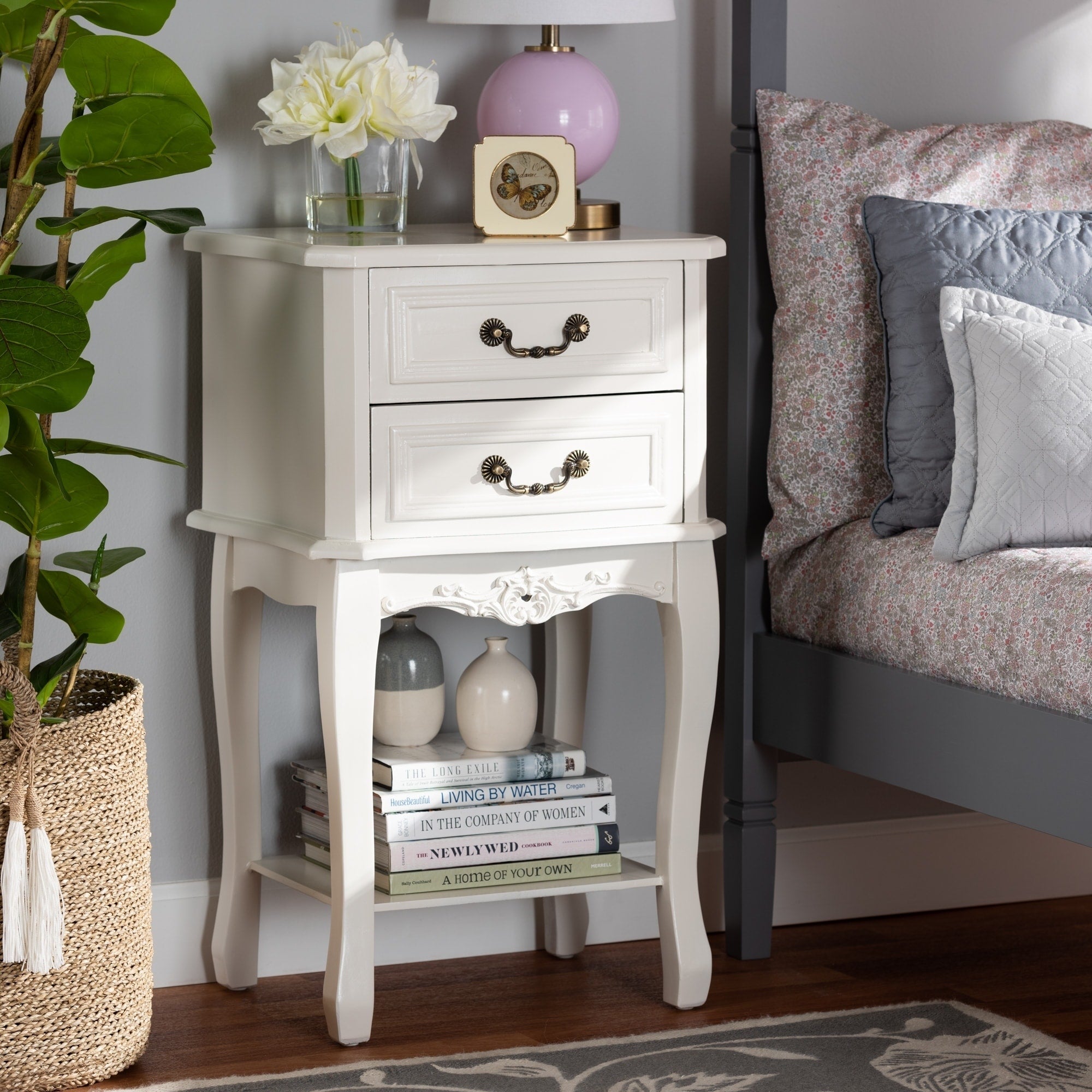Copper Grove Sanaa Traditional French Country Wood Nightstand