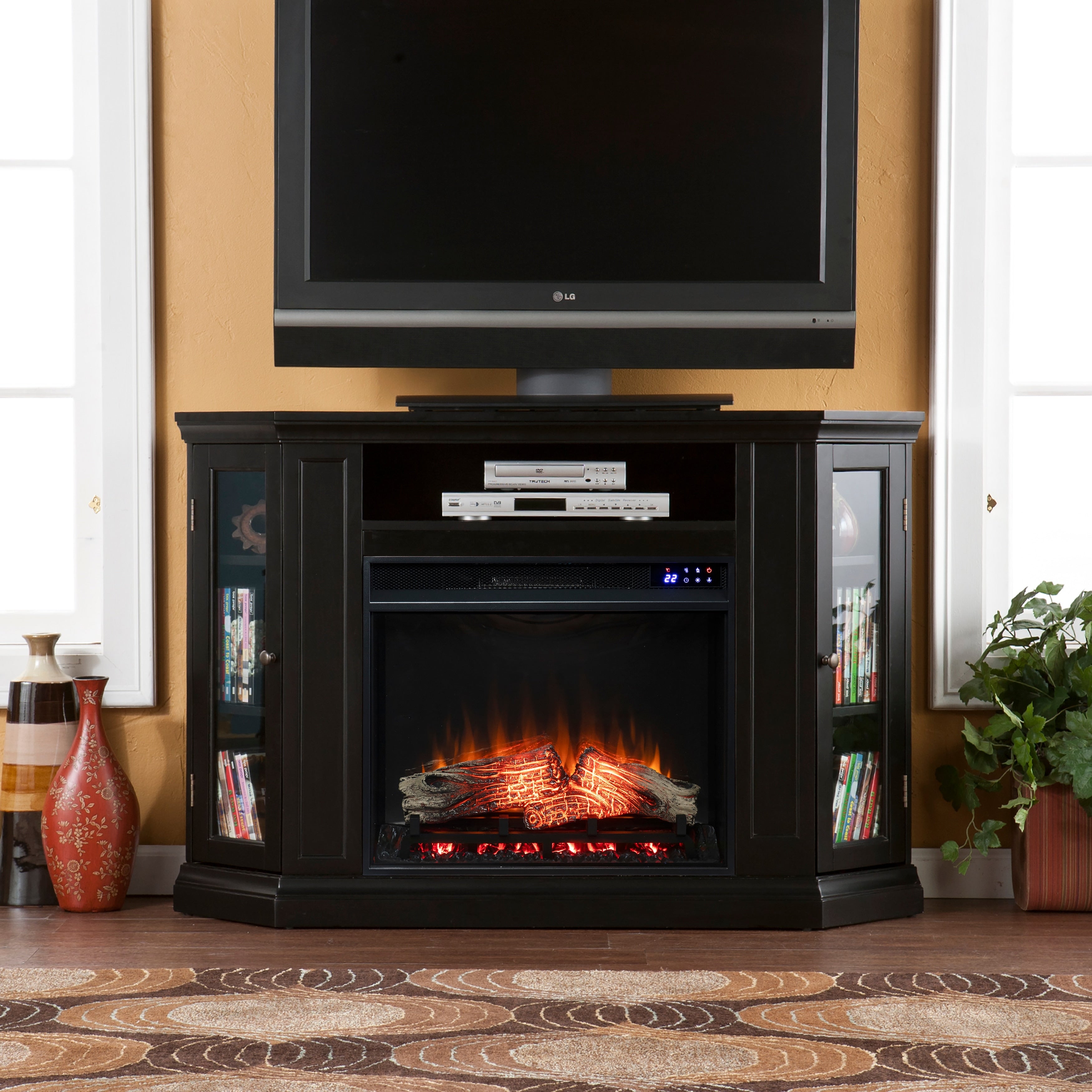 Copper Grove Simon Media Console Fireplace