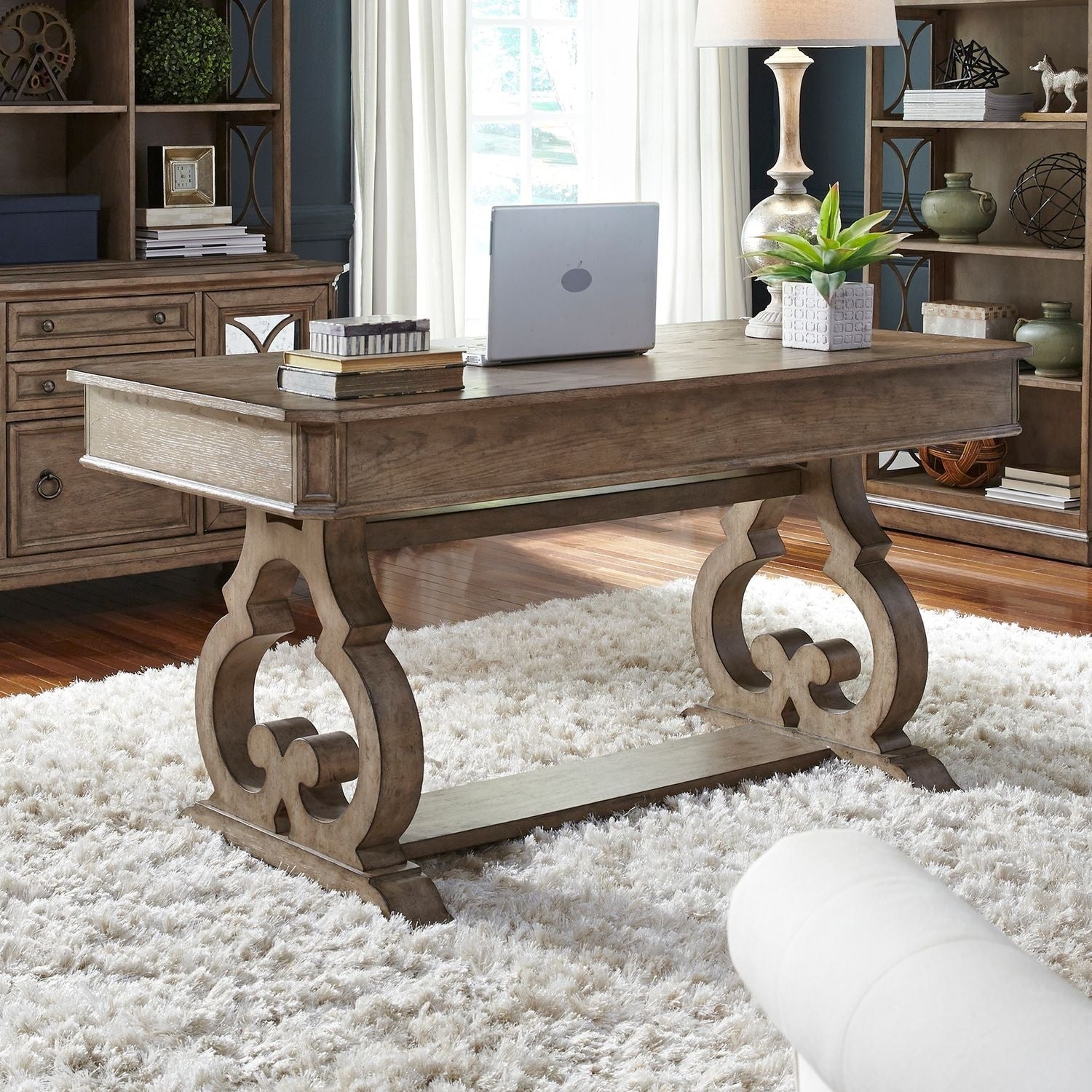 Simply Elegant Heathered Taupe Writing Desk
