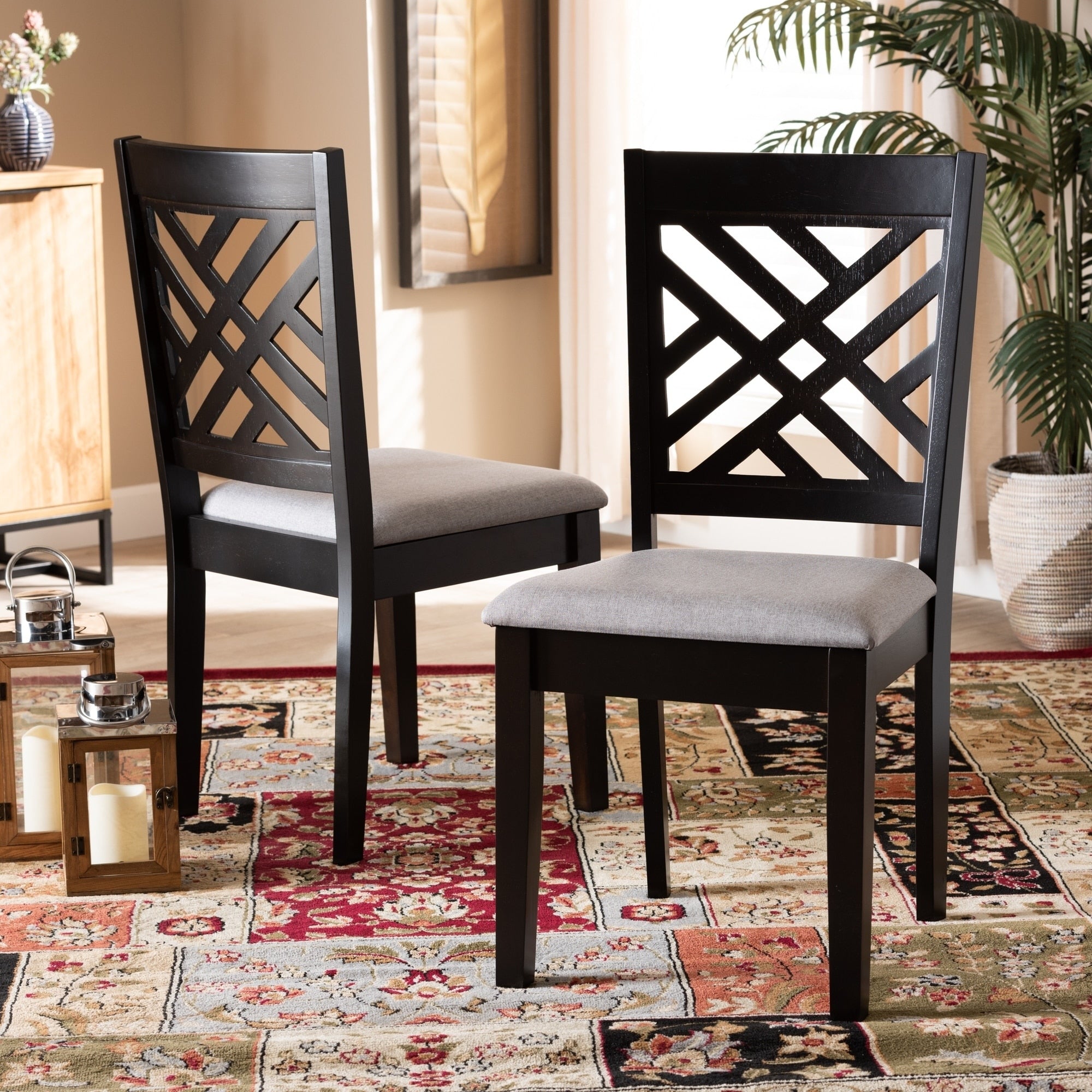 Copper Grove Sinazongwemodern Upholstered 2 Piece Dining Chair Set