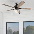 Copper Grove Strang 52 Inch Indoor Outdoor Ceiling Fan With Barnwood Blades
