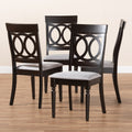 Copper Grove Taizz Modern Fabric 4 Piece Dining Chair Set
