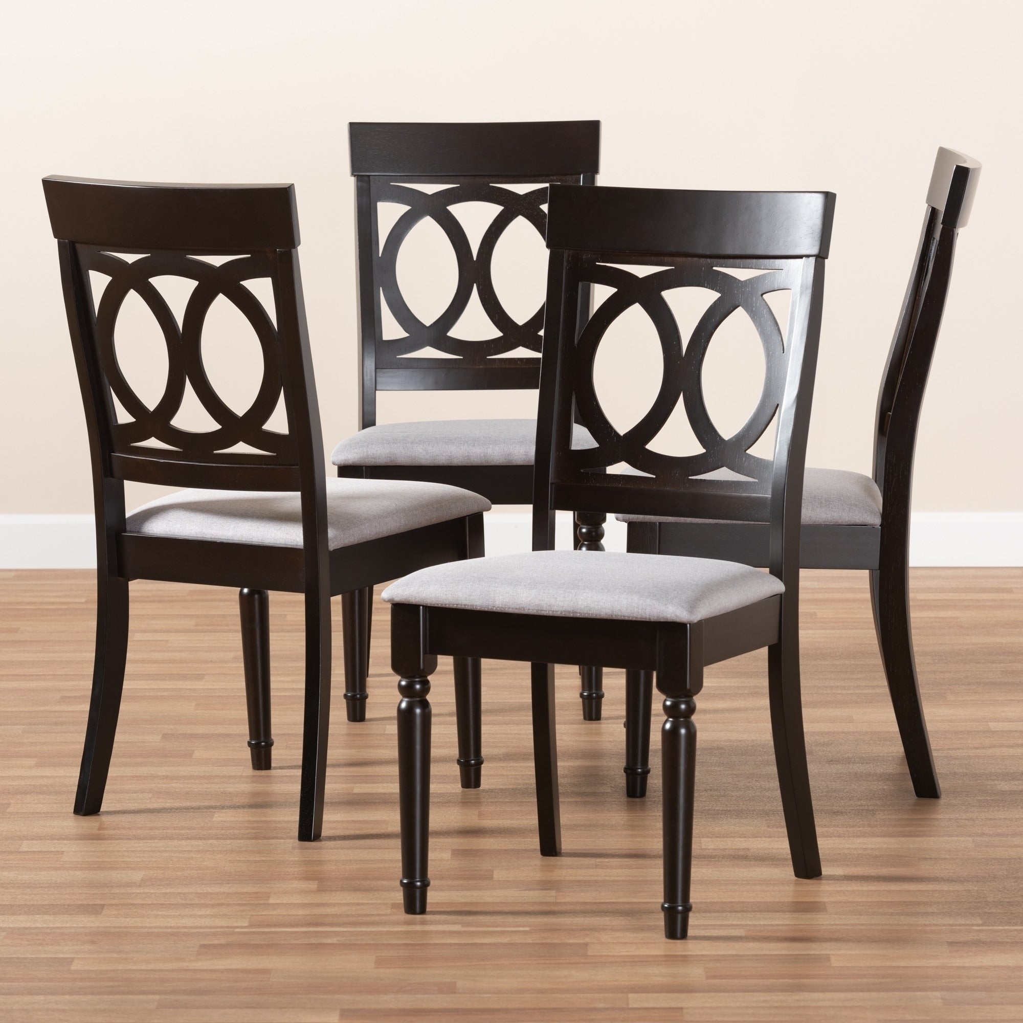 Copper Grove Taizz Modern Fabric 4 Piece Dining Chair Set