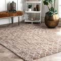 Copper Grove Telfs Geo Trellis Area Rug
