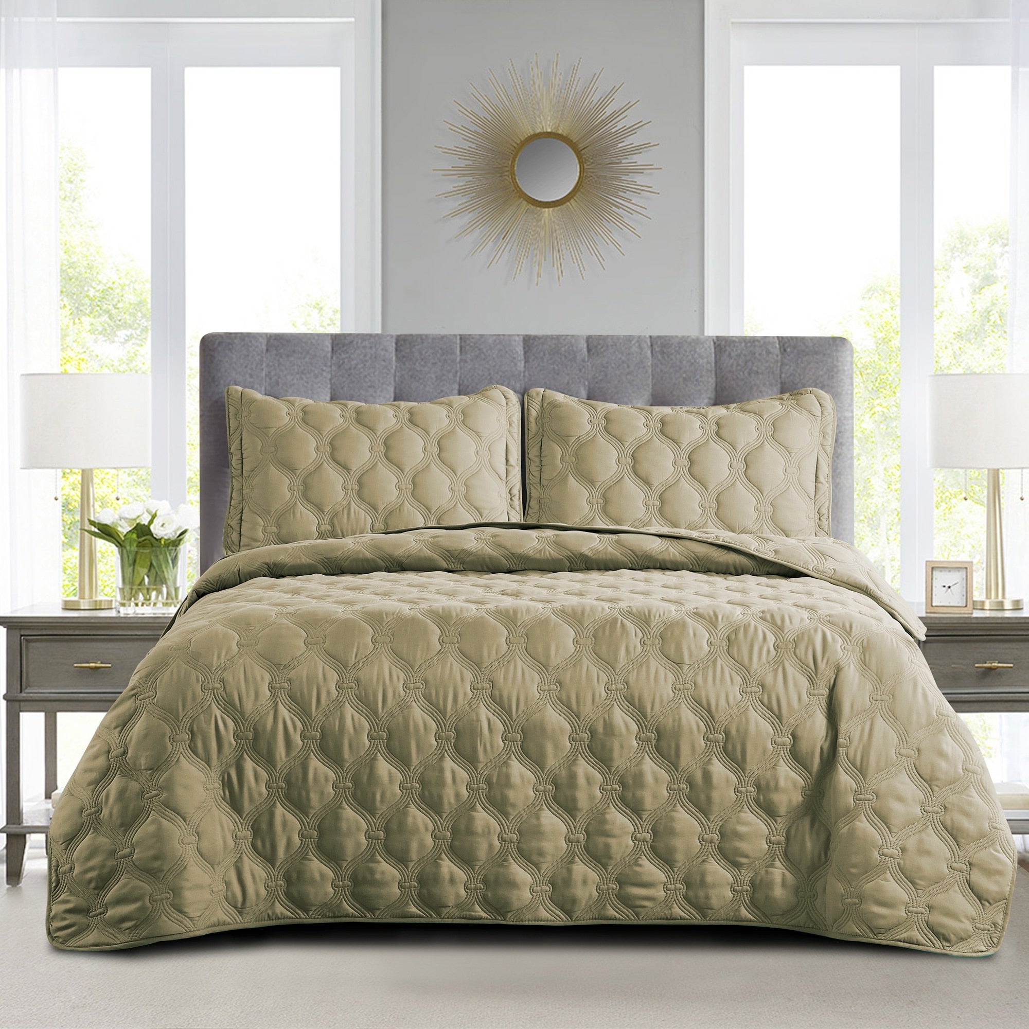 Copper Grove Tithonia 3 Piece Bedspread Set
