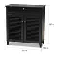 Copper Grove Zdolbuniv Dark Grey 4 Shelf Shoe Storage Cabinet
