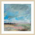 Copse And Sky By Lesley Birch Wood Framed Wall Art Print Svelte Natural