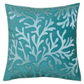 Havenside Home Coral Embroidery 20 Inch Square Decorative Throw Pillow