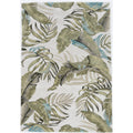Porch Den Brightfield Ivory Green Tropical Leaf Area Rug