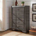 Corbett Transitional Grey Wood Panel Dresser And Chest By Inspire Q Classic