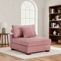 Corduroy Armless Chair Upholstered For Living Room