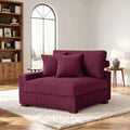 Corduroy Corner Chair Upholstered Accent Chair For Living Room
