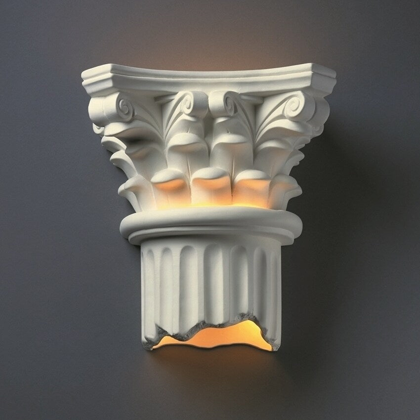 Strick Bolton Fuchs Ceramic 2 Light Column Sconce