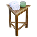 Corner Ecodecors Earthyteak Flexicorner Triangular Teak Modular Stool In Earthyteak Finish