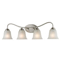 Cornerstone 32 Inch Silver Brushed Nickel Conway 4 Light Bath Bar