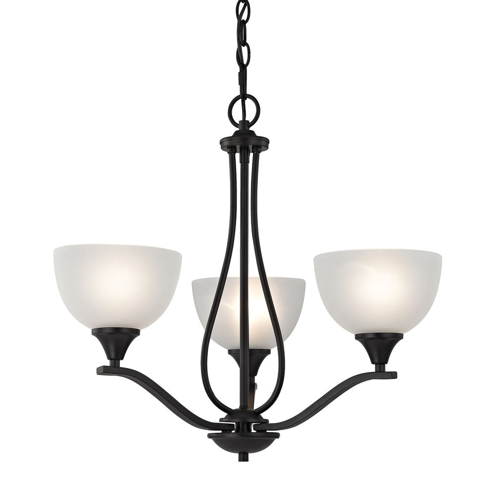Cornerstone Bristol Lane 3 Light Chandelier In Oil Rubbed Bronze