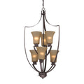 Cornerstone Foyer Collection 6 Light Chandelier In Oil Rubbed Bronze