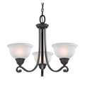 Cornerstone Hamilton 3 Light Chandelier In Oil Rubbed Bronze