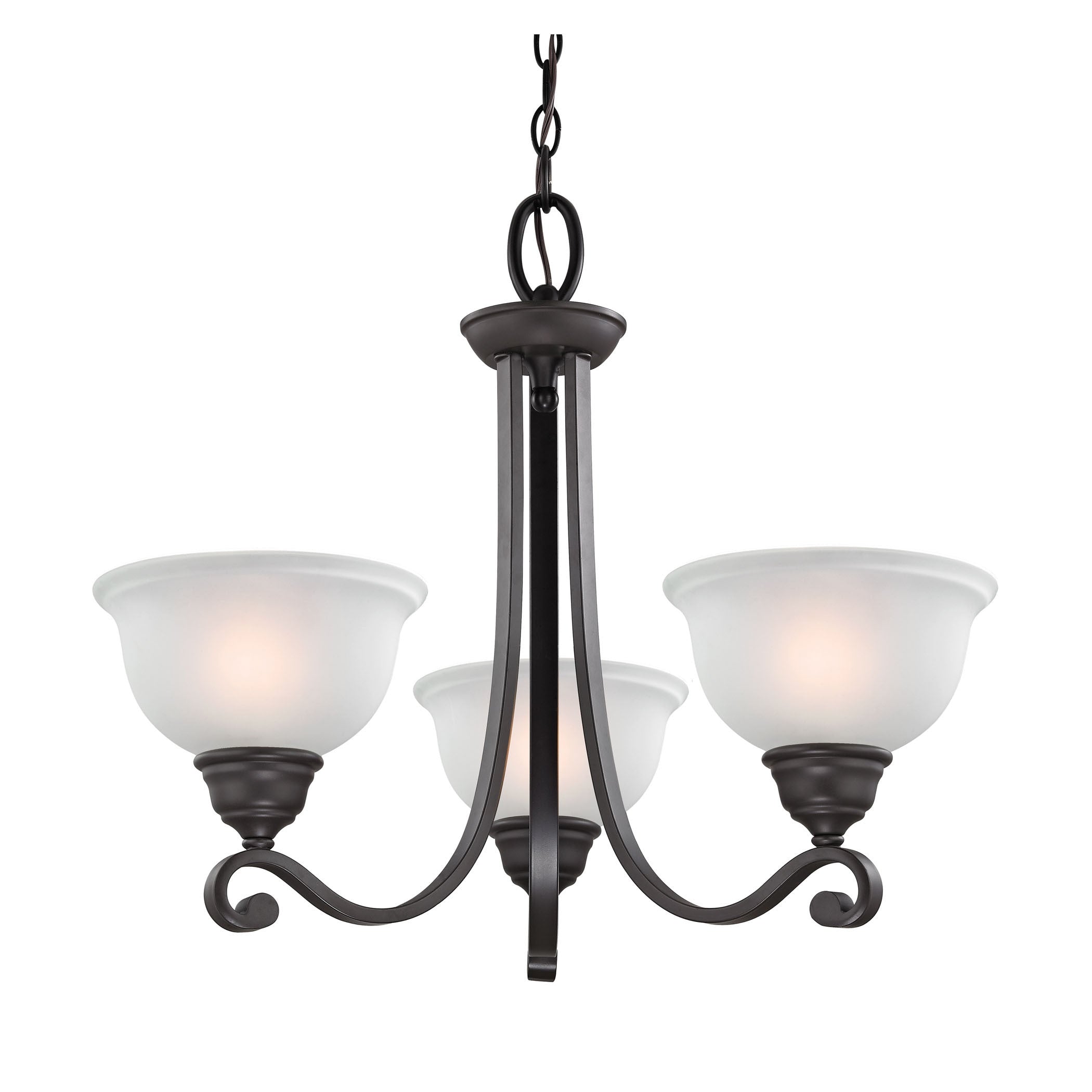 Cornerstone Hamilton 3 Light Chandelier In Oil Rubbed Bronze