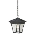 Cornerstone Matte Textured Black Ridgewood Pendant Lantern
