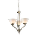 Cornerstone Tribecca 3 Light Chandelier In Brushed Nickel