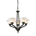 Cornerstone Tribecca 5 Light Chandelier In Oil Rubbed Bronze