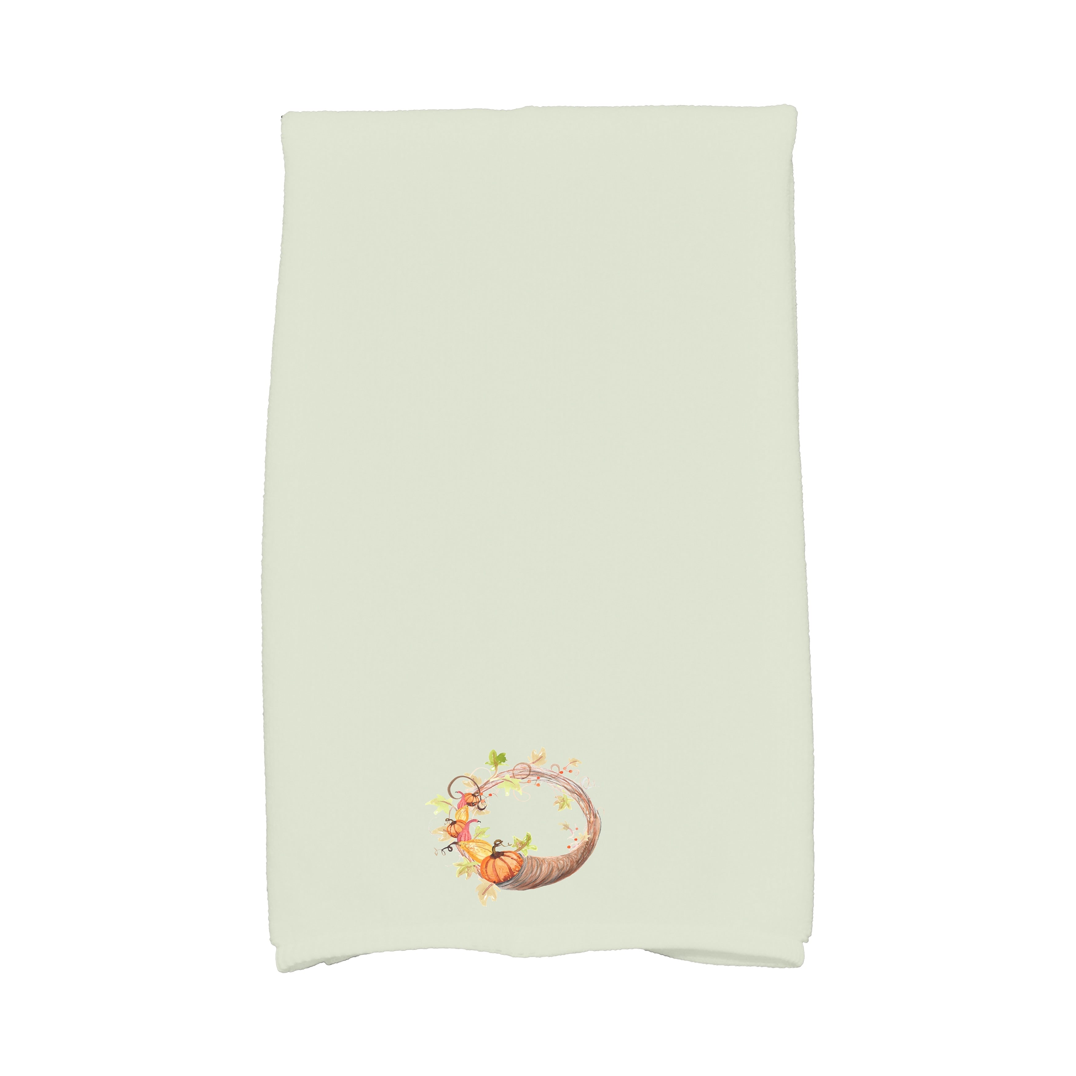 Cornicopia Wreath 16 X 25 Inch Fall Print Hand Towel