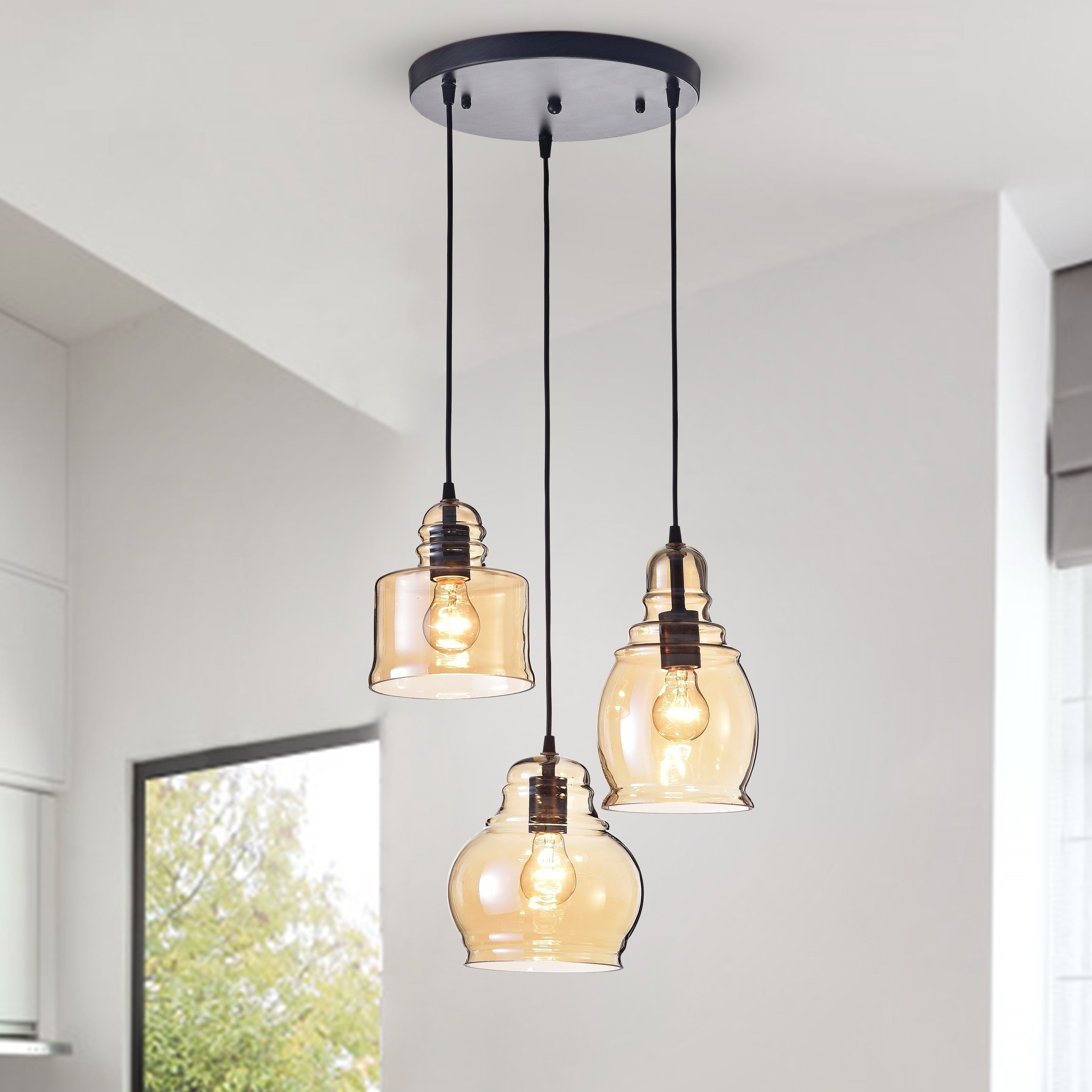 Corona 3 Light Cluster Bell Pandant