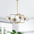 Corra 4 Light Satin Gold Chandelier