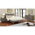 Corrine Mid Century Modern Grey 4 Piece Bedroom Set