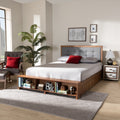 Cosma Modern Transitional Wood 4 Drawer Full Size Platform Storage Bed