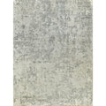 Cosmo Hand Knotted Wool Bamboo Silk Silver Gray Area Rug 4 X 6