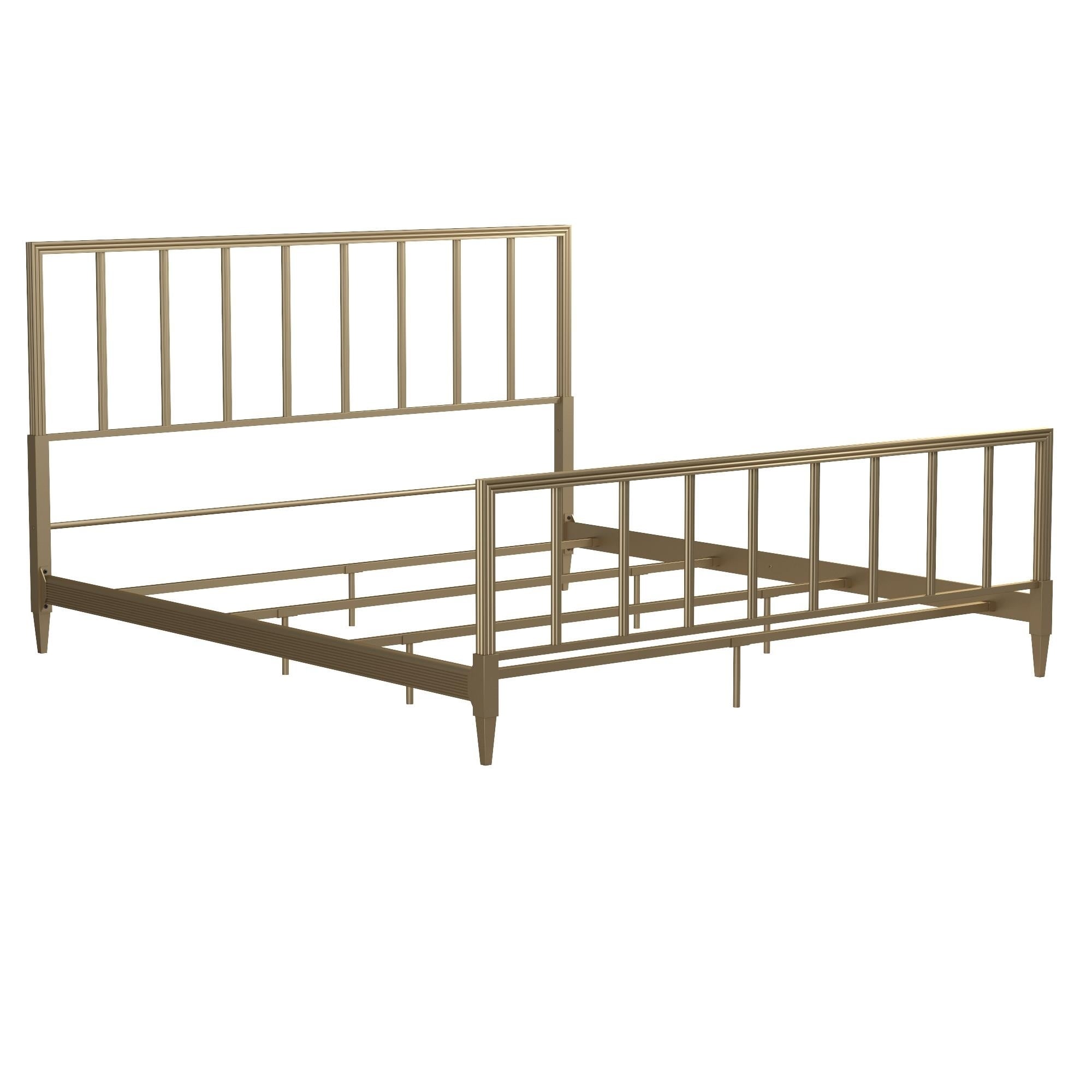 Cosmoliving By Cosmopolitan Blair Brass Metal Bed