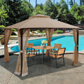 Costway 12 X 10 Outdoor Patio Gazebo Canopy Shelter Double Top
