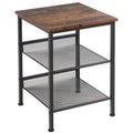 Costway 3 Tier Industrial End Side Table Nightstand W 2 Adjustable See Details