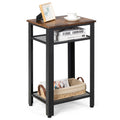 Costway 3 Tier Industrial Tall Nightstand Side End Telephone Table W See Details
