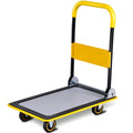 Costway 330Lbs Folding Platform Cart Dolly Push Hand Truck Moving Warehouse Foldable As Pic