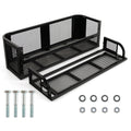 Costway Atv Utv Universal Rear Drop Basket Rack Steel Cargo Hunting Black