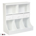 Costway Freestanding Multi Bin Storage Cubby With 3 Baskets See Description