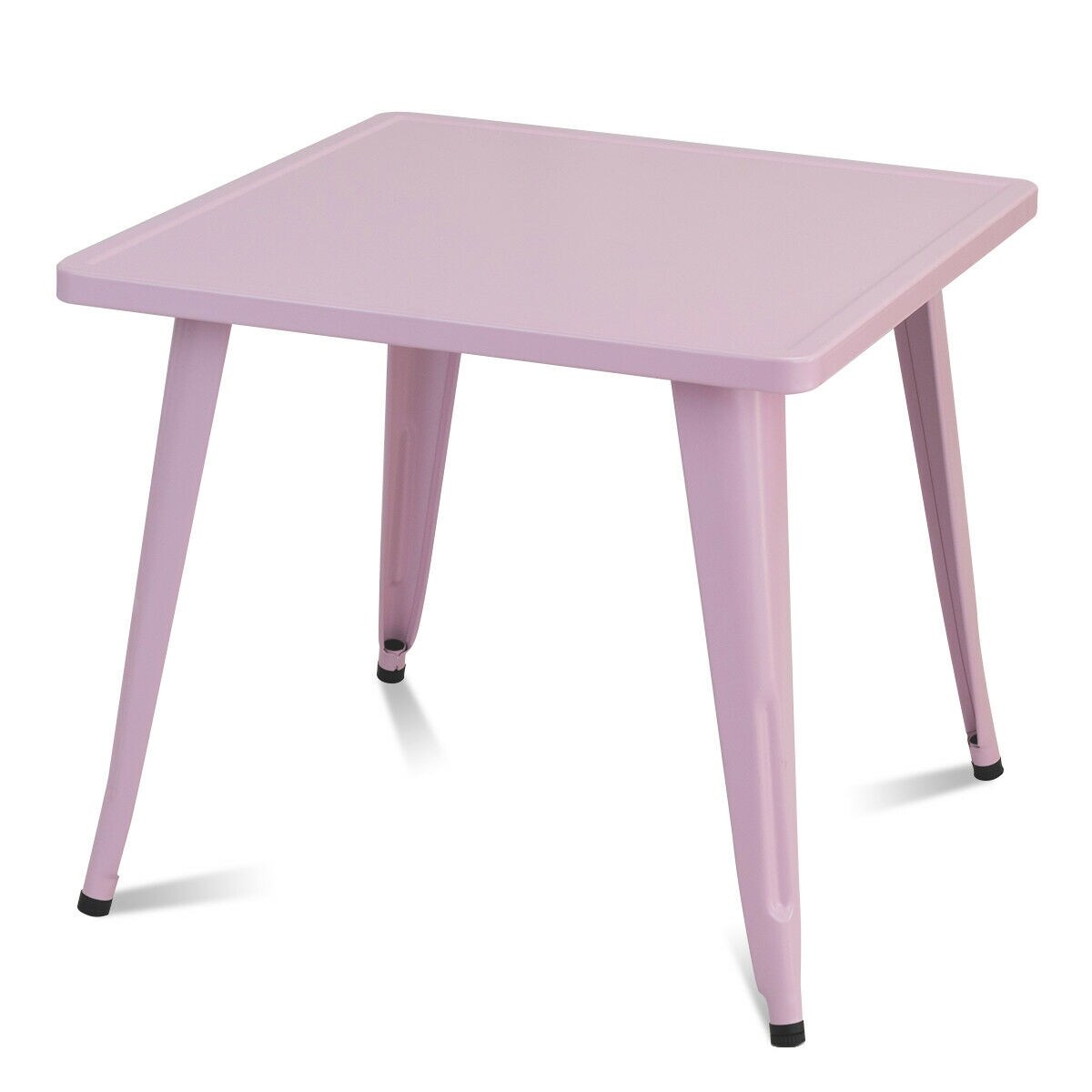 Costway Kids Steel 27 Square Table Children Play Learn Activity Table Indoor Outdoor