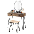 Costway Vanity Makeup Dressing Table W 3 Lighting Modes Mirror Touch See Details