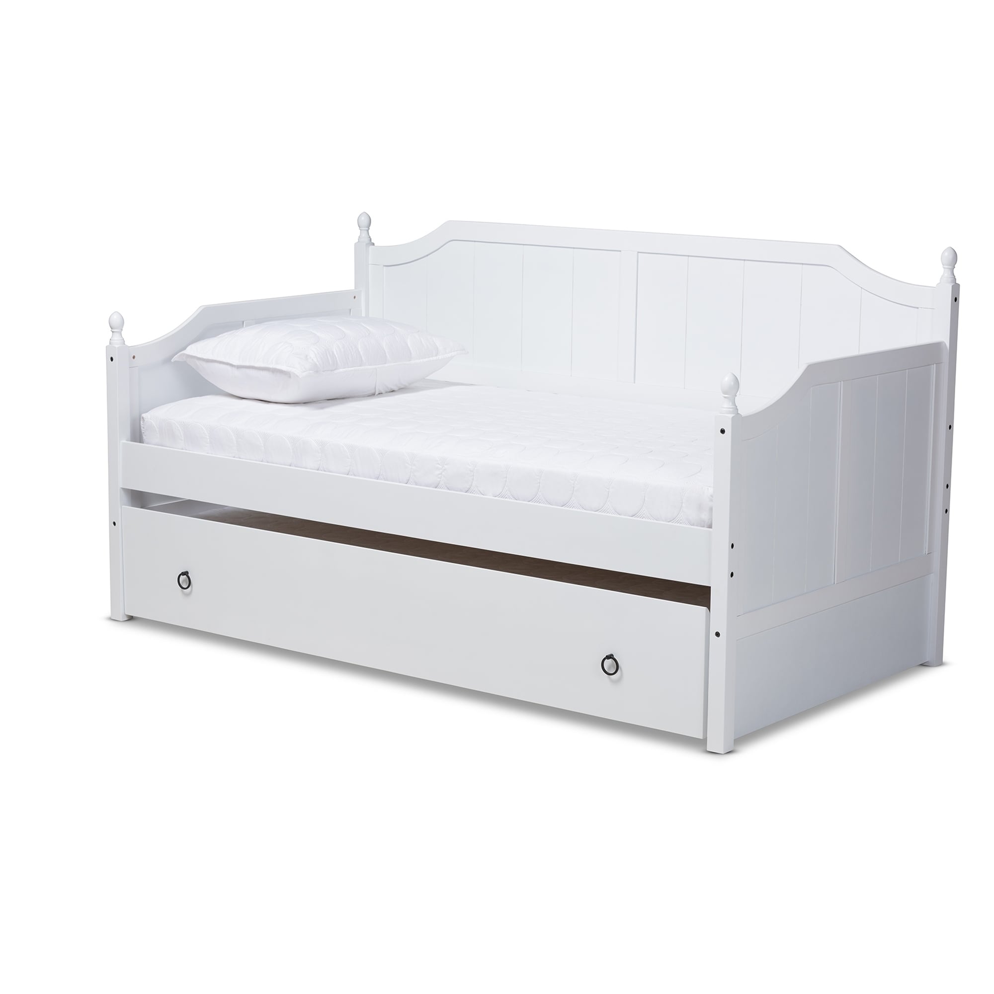 Cottage Farmhouse Daybed With Trundle