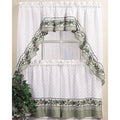 Cottage Ivy 24 Inch Curtain Tier Swag Set