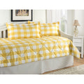 Cottage Plaid Daybed Set Black Blue Or Yellow