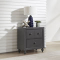 Liberty Cottage View Dark Grey Wood Melamine Nightstand