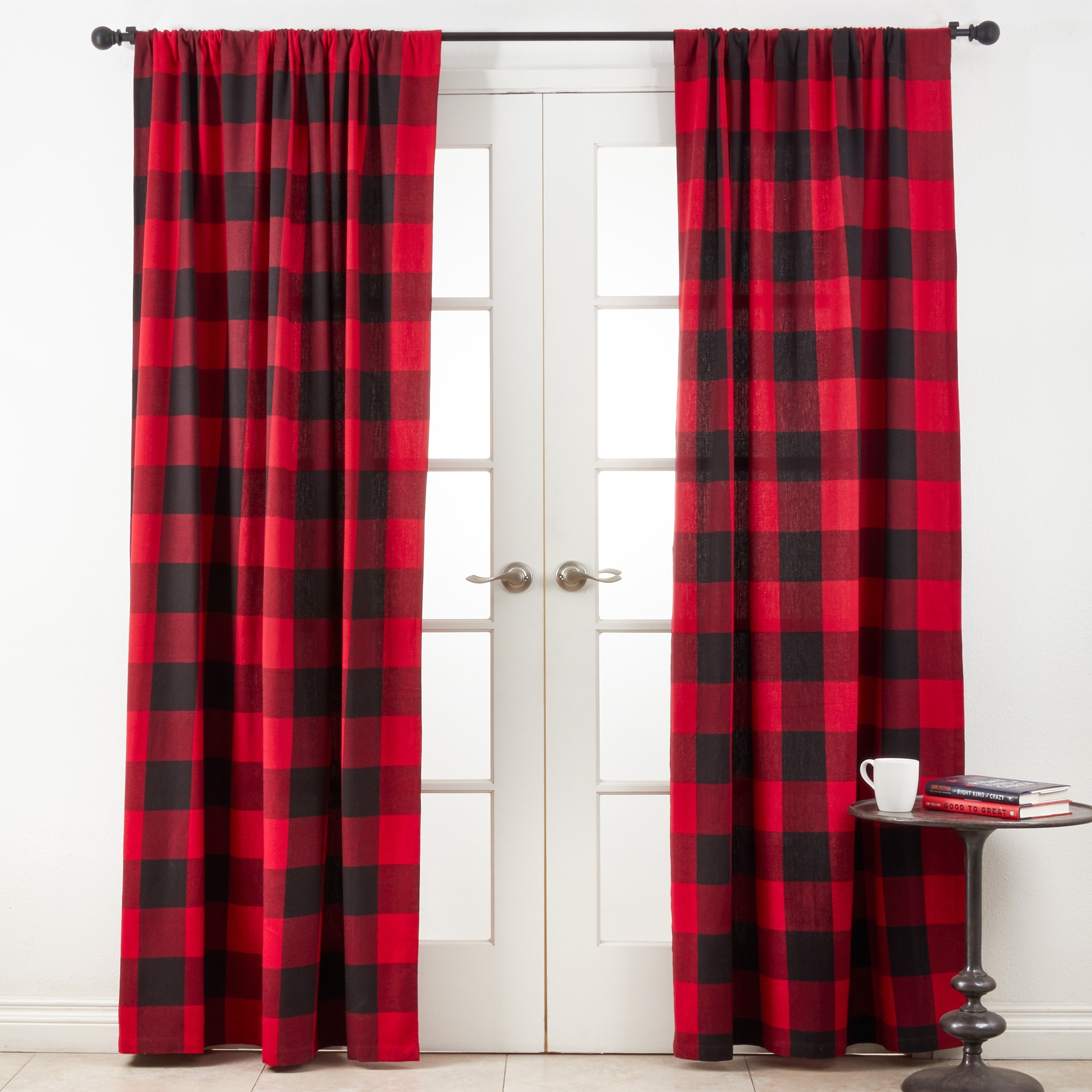 Cotton Buffalo Plaid Curtains