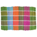 Cotton Colored Plaid Doormat