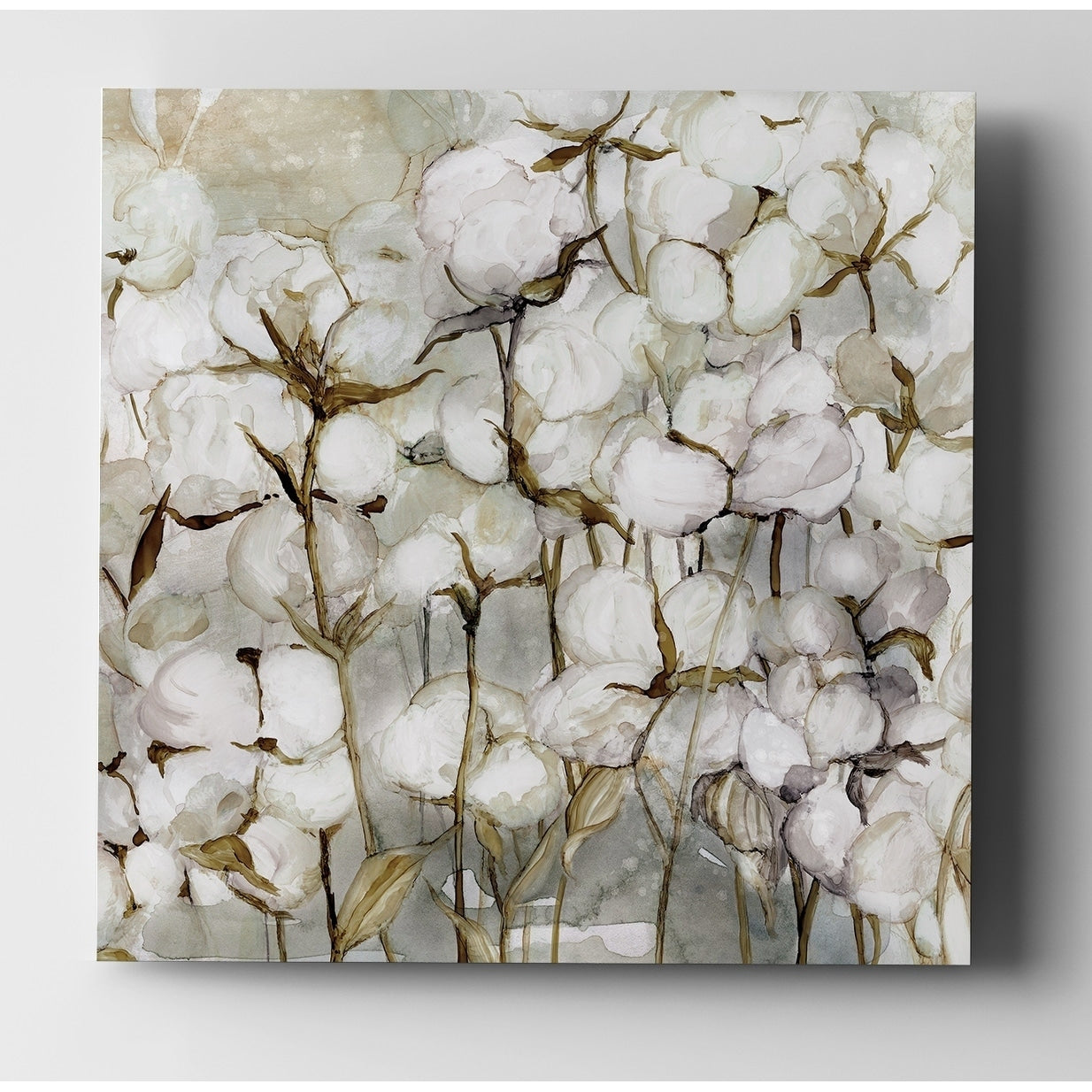 Cotton Field Premium Gallery Wrapped Canvas